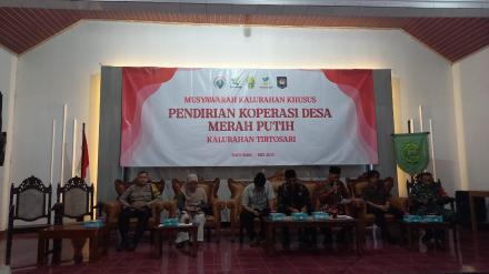 MUSKALSUS PENDIRIAN KOPERASI DESA MERAH PUTIH KALURAHAN TIRTOSARI