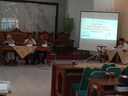 Pelatihan Penggunaan Form Pendataan Penyandang Disabilitas